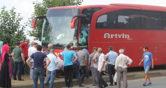 Rize de trafik kazası: 4 yaralı