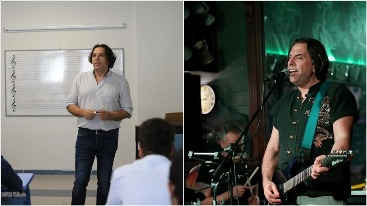 'Rockçı Profesör' gündüz konservatuvarda akademisyen, gece sahnede solist