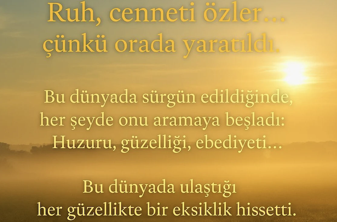 Ruh cenneti özler -Barbaros Nasün yazdı-