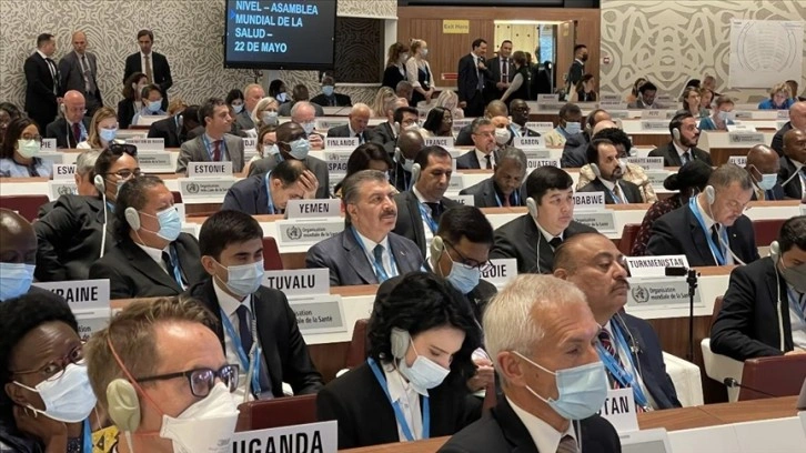 Sağlık Bakanı Koca, 75. Dünya Sağlık Asamblesi'ne katıldı