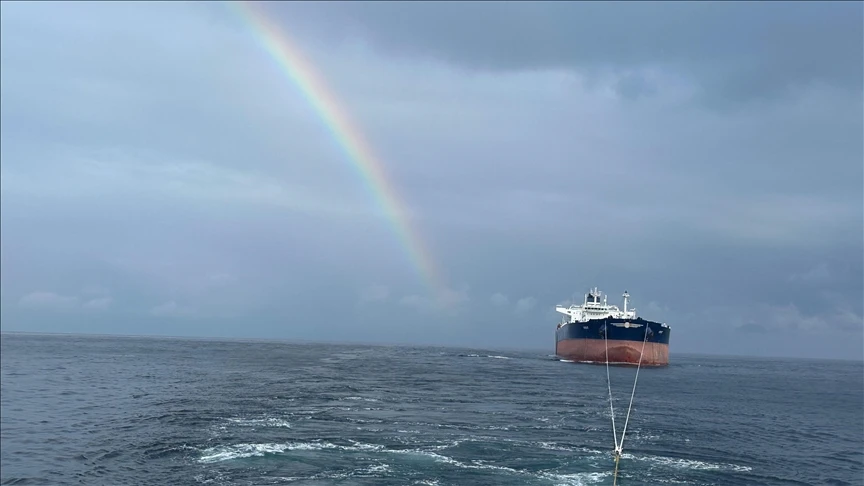 Saldırıya uğrayan 'VIRAT' isimli gemi İstanbul açıklarına ulaştı