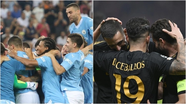 Şampiyonlar Ligi'nde grup maçlarının en iyileri Manchester City ve Real Madrid