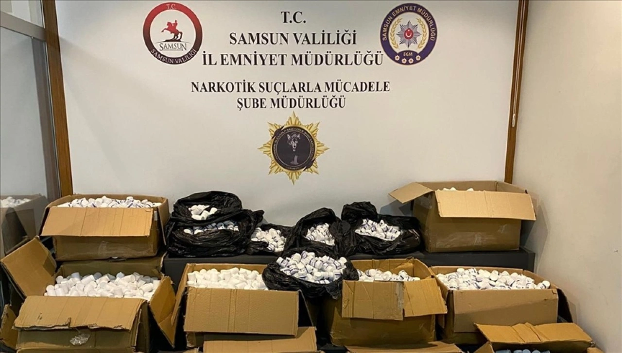 Samsun'da 350 bin uyuşturucu hap ele geçirildi