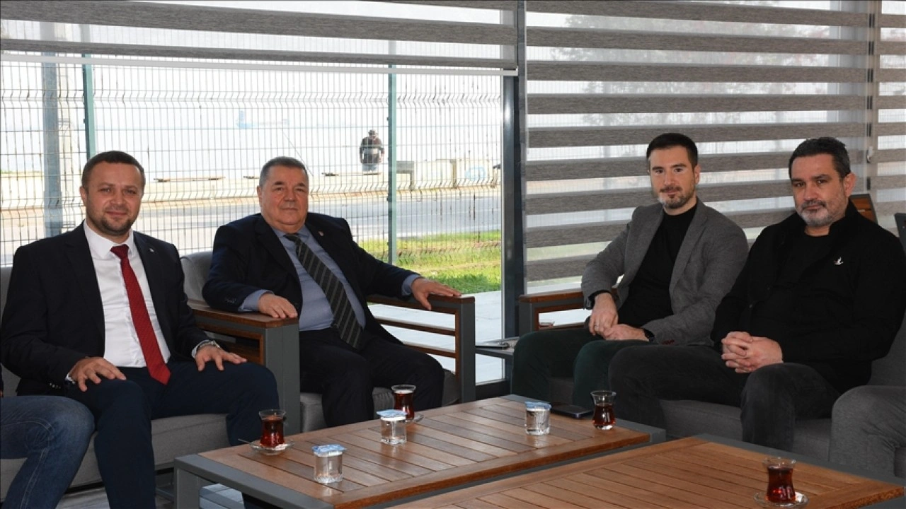 Samsunspor Başkan Vekili Bilen'e AA'dan ziyaret