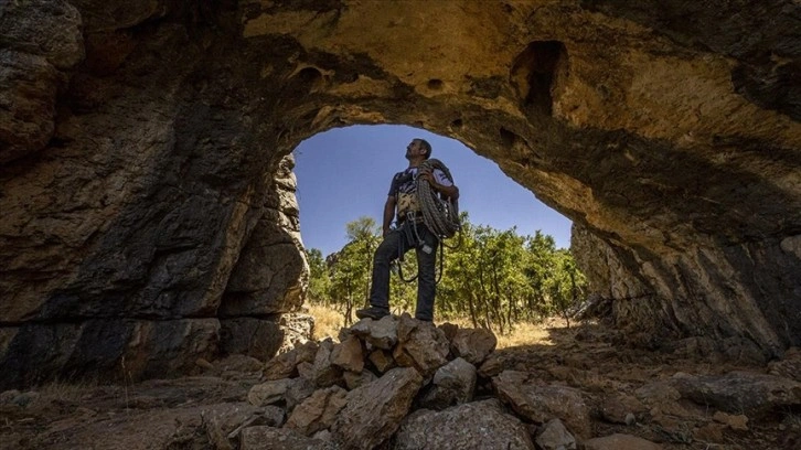 Sarp kayalıklarda yaban arılarının izini sürerek bal topluyorlar