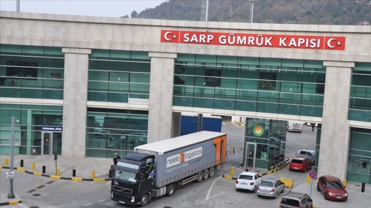 Sarp Sınır Kapısı üzerinden ihracat geçen yıl yaklaşık yüzde 69 arttı