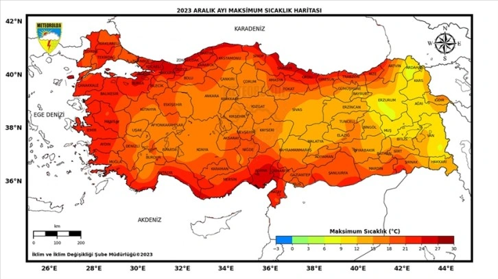 Son 53 yılın en sıcak aralık ayı geçen ay oldu