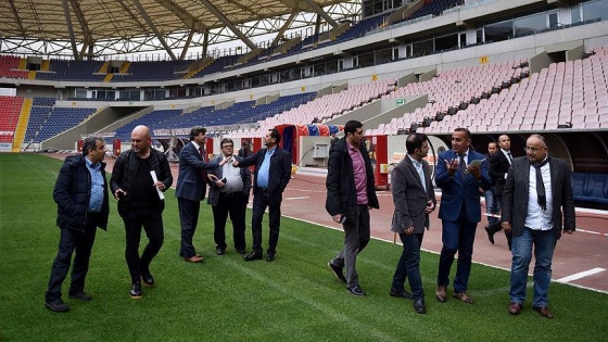 Spor gazetecileri Akdeniz Oyunları tesislerini gezdi