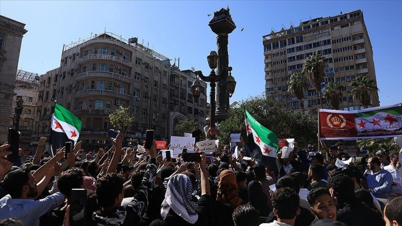 Suriye'de terör örgütü PKK/YPG protesto edildi