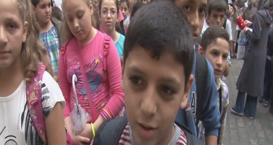 Suriyeli çocuklar ders başı yaptı