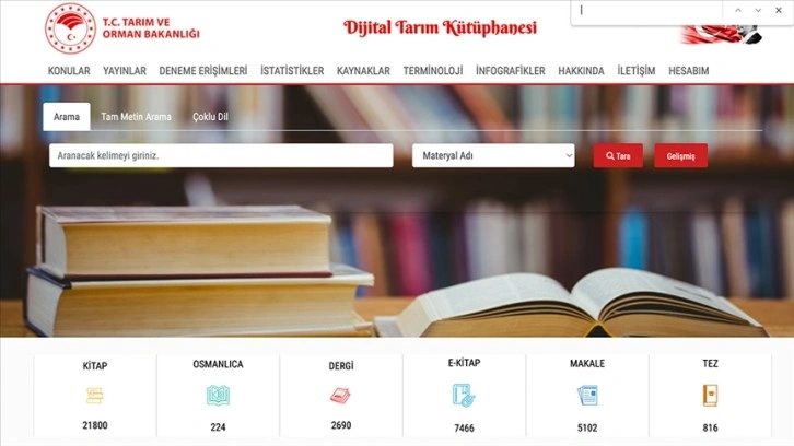 Tarım ve Orman Bakanlığının 'dijital kütüphane'si 25 bin üyeye ulaştı