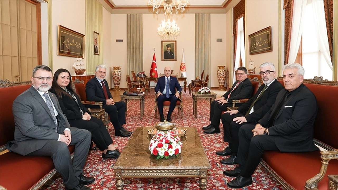 TBMM Başkanı Kurtulmuş, ATİB Genel Başkanı Cengiz'i kabul etti