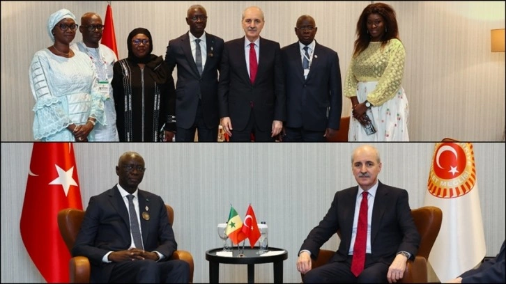 TBMM Başkanı Kurtulmuş, Bosna Hersek, Somali ve Senegal meclis başkanlarıyla görüştü