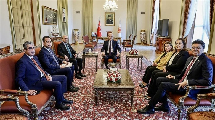 TBMM Başkanı Kurtulmuş, CHP Genel Başkanı Kılıçdaroğlu'nu kabul etti