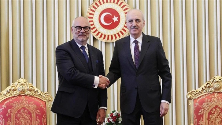 TBMM Başkanı Kurtulmuş, Estonya Cumhurbaşkanı Karis ile görüştü