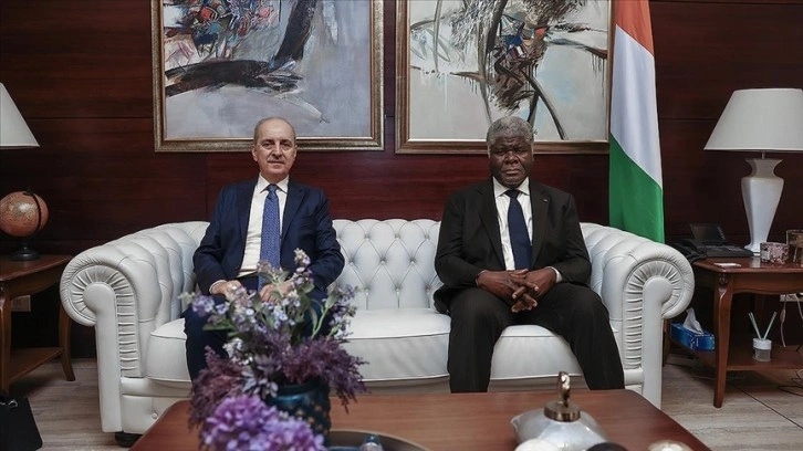 TBMM Başkanı Kurtulmuş, Fildişi Sahili Başbakanı Mambe ile görüştü