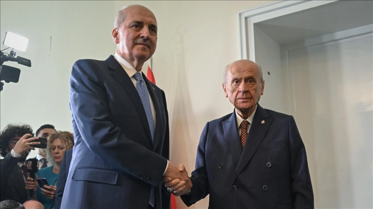 TBMM Başkanı Kurtulmuş, MHP Genel Başkanı Bahçeli'yi ziyaret etti