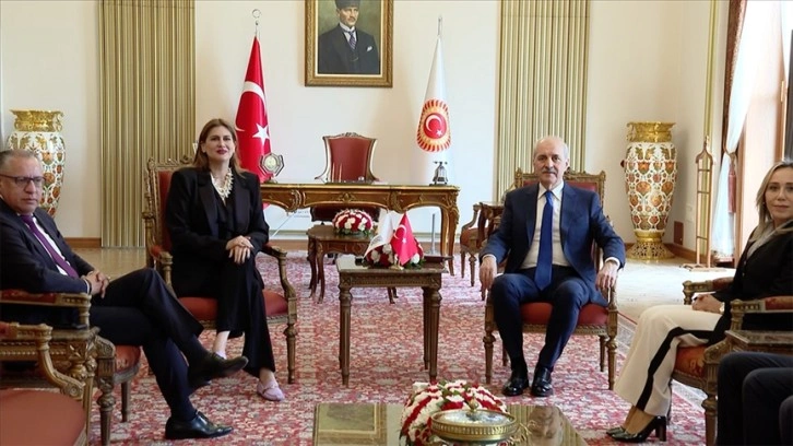 TBMM Başkanı Numan Kurtulmuş, And Parlamentosu Başkanı Reyes ile görüştü