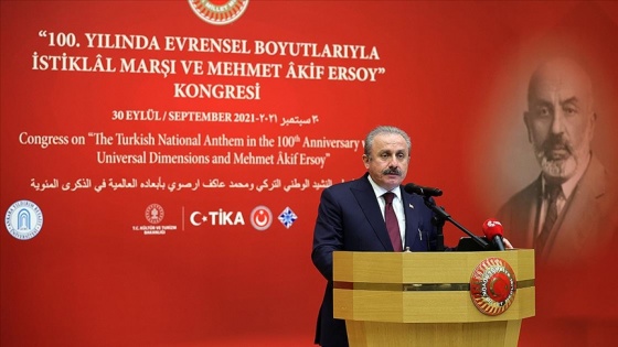 TBMM Başkanı Şentop: Milli mücadele, İstiklal Marşı'nın yardımıyla kazanıldı