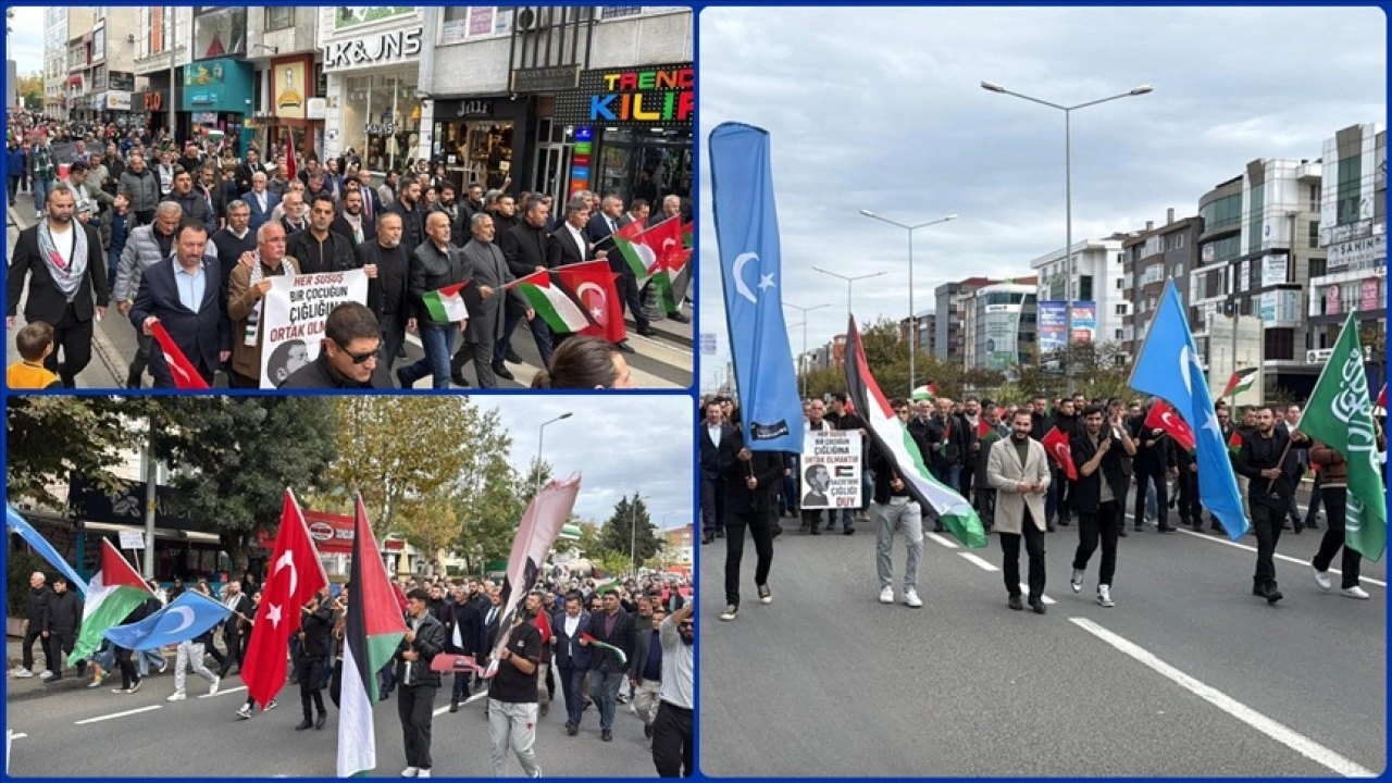 Tekirdağ'da Gazze Kararlılık Yürüyüşü düzenlendi