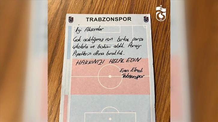 Trabzonsporlu futbolculardan örnek davranış