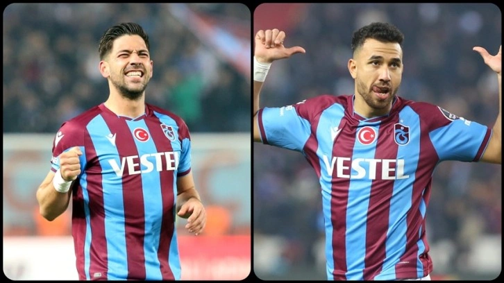 Trabzonspor'un golcüleri Bakasetas ve Trezeguet