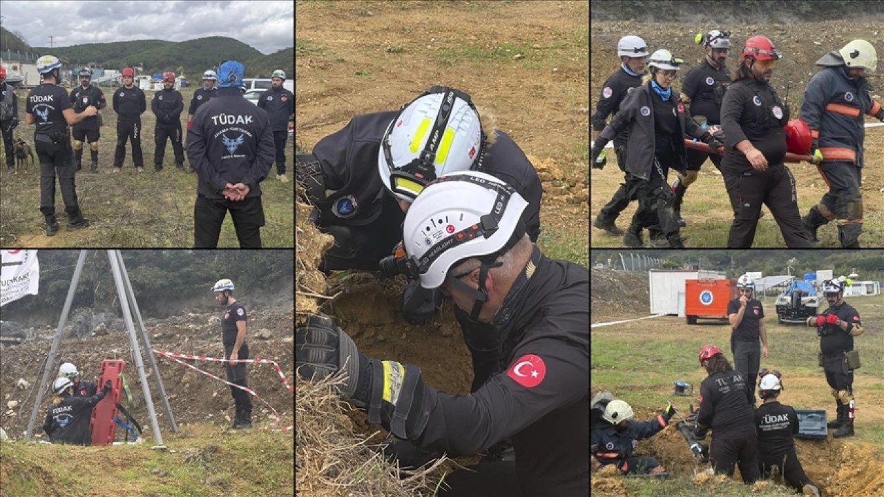 TÜDAK'ın gerçeğini aratmayan deprem tatbikatı