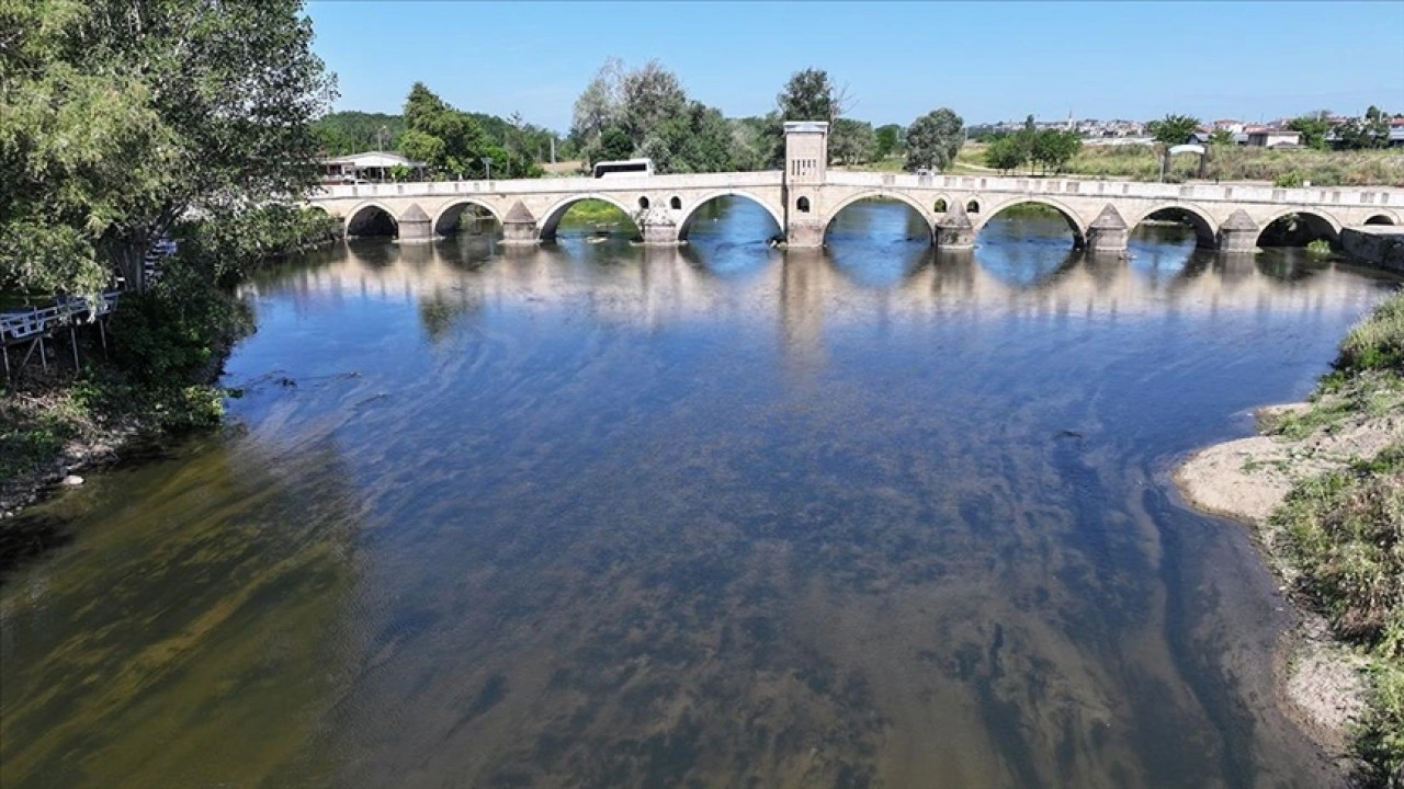 Tunca Nehri'nin debisi mayıs yağmurlarıyla 2 kat arttı