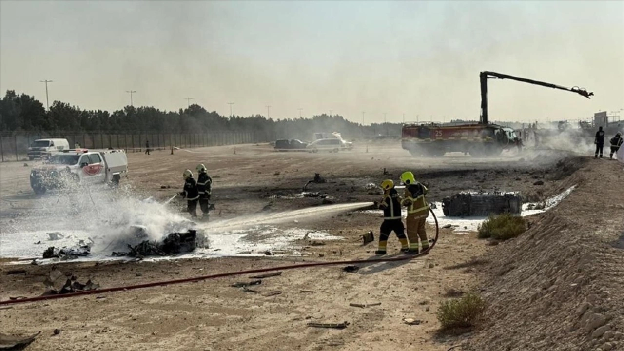Türk heyeti Dubai Airshow'daki uçak kazasına tanıklık etti