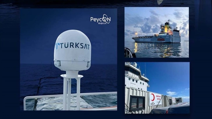Türk Kızılay'ın Gazze'ye yardım gemisi dünyaya Türksat ile bağlanacak