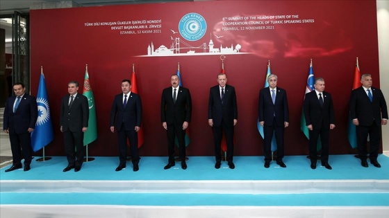 Türk Konseyi Devlet Başkanları 8. Zirvesi'nde aile fotoğrafı çektirildi