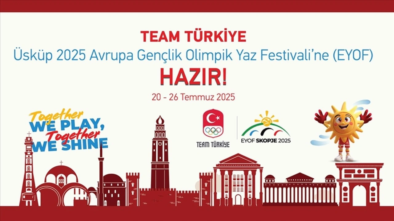 Türkiye'den 119 sporcu, 2025 Avrupa Gençlik Olimpik Yaz Festivali'ne katılacak