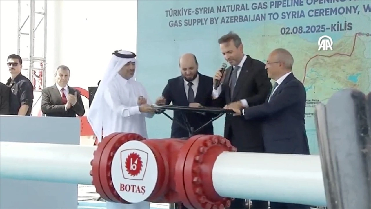 Türkiye'den Suriye'ye ilk gaz akışı başladı