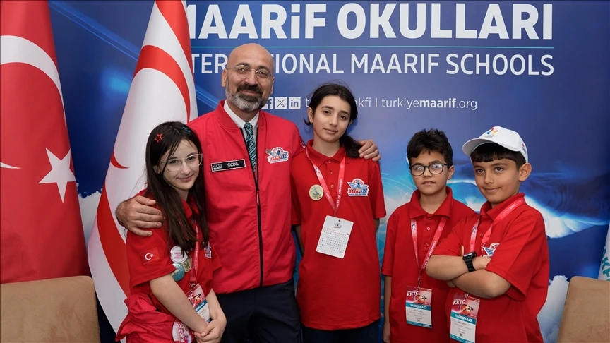 Türkiye Maarif Vakfı Okulları öğrencileri geliştirdikleri projelerle TEKNOFEST KKTC'de