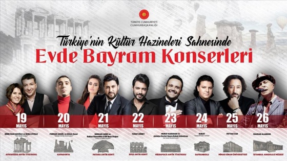 Türkiye'nin kültür hazineleri sahnesinde 'Evde Bayram Konserleri'