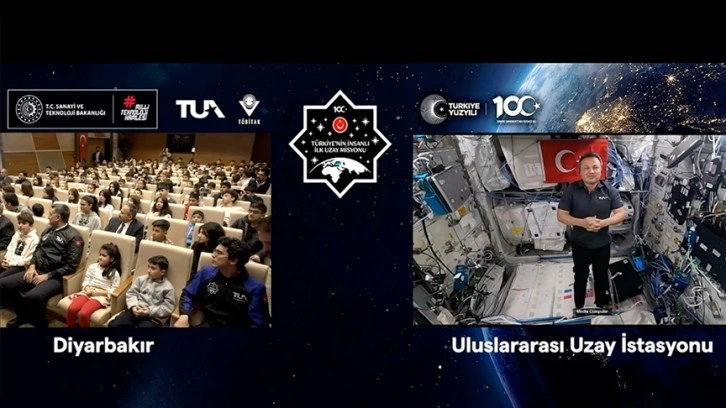 Türkiye'nin ilk astronotu Gezeravcı, Diyarbakırlı öğrencilerin sorularını yanıtladı