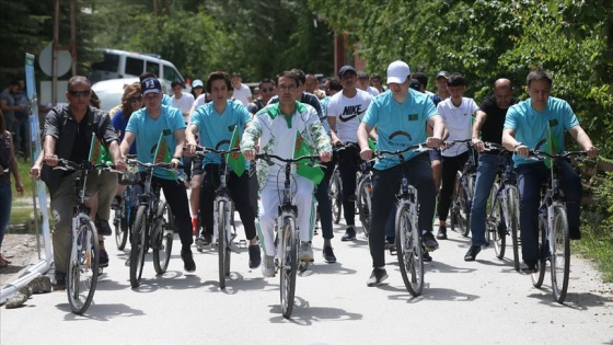 Türkmenistan'ın Ankara Büyükelçiliğinden başkentte bisiklet etkinliği