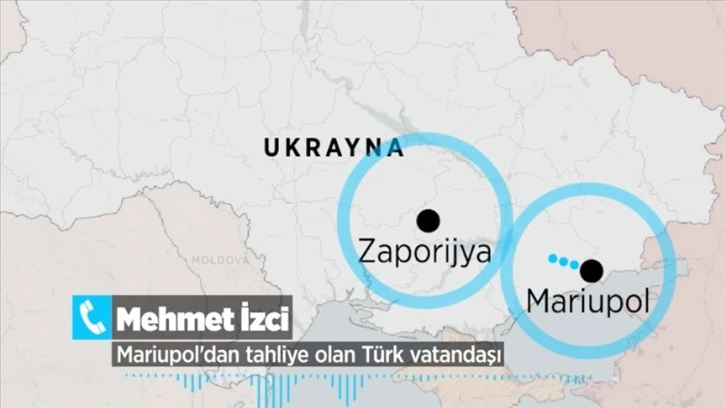 Ukrayna’nın Mariupol kentinden’ tahliye olan Türk vatandaşı Mehmet İzci yaşadıklarını AA'ya anl