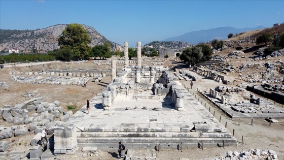 UNESCO Dünya Miras Listesi'ndeki Letoon ile Xanthos Antik Kenti fotoğraflandı