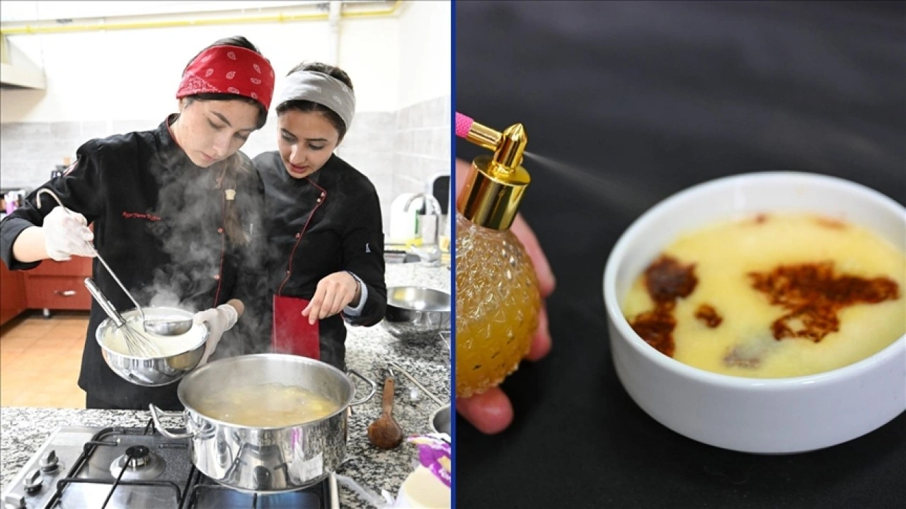 &Uuml;niversite &ouml;ğrencileri Osmanlı yemeklerini "yenilebilir parf&uuml;mlerle" pazarlamak istiyor