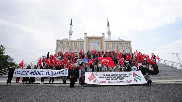 Üniversite öğrencilerinden ABD ve Avrupa'daki Filistin eylemlerine destek