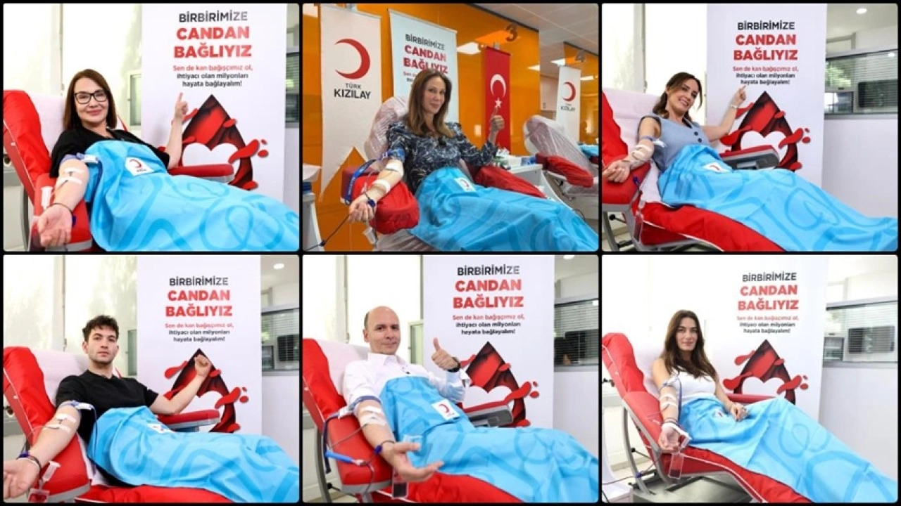 Ünlülerden Türk Kızılayın kan ihtiyacına yönelik yürütülen kampanyaya destek