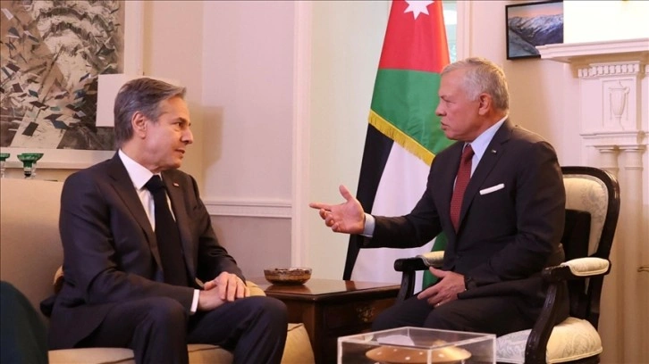 Ürdün Kralı Abdullah, ABD Dışişleri Bakanı Blinken ile Gazze'yi görüştü