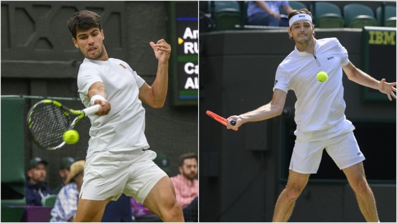 Wimbledon'da Carlos Alcaraz ve Taylor Fritz, yarı finale yükseldi