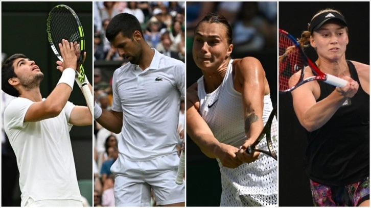 Wimbledon'da favori tenisçiler çeyrek finale yükseldi