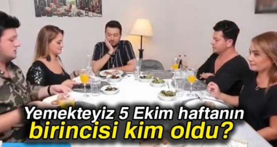Yemekteyiz 5 Ekim haftanın birincisi KİM? Yemekteyiz 5 Ekim finalini KİM KAZANDI?