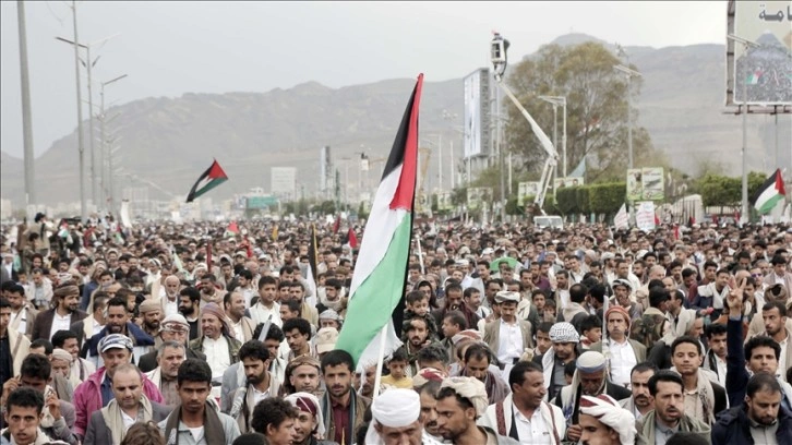 Yemen’de Filistin halkına destek gösterisi düzenlendi