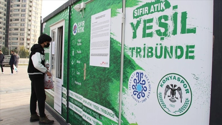 'Yeşil Tribün' ile 23 bin 215 şişe geri dönüşüme kazandırıldı