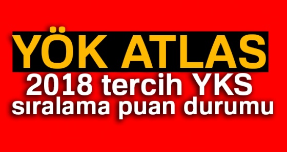 YÖK atlas 2018 tercih YKS sıralama PUAN DURUMU | YÖK ATLAS PUANLAR (YÖK SIRALAMA 2018)