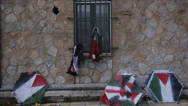 Yunanistan'da uçurtmalar "özgür Filistin" için uçuruldu